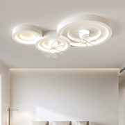 客厅风扇灯北欧大气家用个性，温馨隐形风扇静音，现代简约卧室吸顶灯
