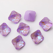 奥地利水晶施家4499尖底方形花式石001（L144D）紫色美甲饰品水钻
