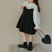 初秋款女童泡泡袖衬衫连衣裙套装韩版儿童长袖衬衣宝宝裙子两件套