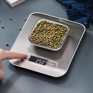 厨房秤家用电子称精准 烘培不锈钢小秤料理调料便携5kg克度称数度