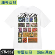 海外 Stussy斯图西23春夏世界巡游印花短袖男女情侣T恤