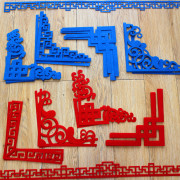 创意中国风青花瓷环创边框材料装饰墙贴幼儿园教室布置主题墙面