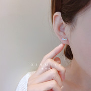显脸瘦的珍珠耳线女2024年潮长款流苏耳环高级感气质精致耳饰