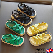 英国Next kiss女童凉鞋2024夏季运动凉鞋软底洋气防滑凉鞋女