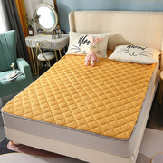 法兰绒床垫冬季加厚保暖床褥，珊瑚绒垫子，双人床软垫毛毯床垫法莱绒