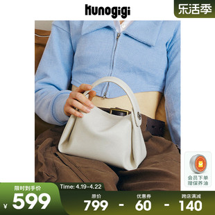 KUNOGIGI古良吉吉软烟盒包包女小众设计高级感白色小包手提斜挎包