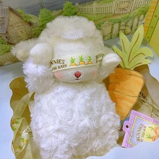 美国小羊bunniesbythebay毛绒玩偶情人节日，礼物可爱公仔送女生