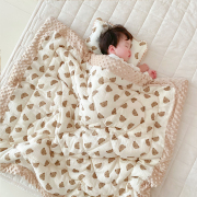 童泰豆豆毯初生婴儿秋冬新生儿，小被子安抚盖毯儿童毛毯抱被幼儿园
