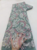 菱格网非洲亮片网纱蕾丝珠管绣花婚纱礼服面料Sequin Lace Fabric