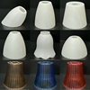 简约灯笼外壳diy灯具配件led创意小台灯，吊灯壁灯pvc塑料灯罩灯壳