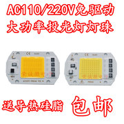 大功率LED灯珠高压免驱动AC110V AC220V正白暖白光 20W30W50W