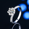 1白8K金群镶钻石女戒求订结婚礼物实验室培育钻石戒指男送女
