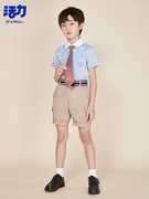 深圳明德实验校服男生夏礼服中小学生校服制服毕业服英伦活力校服