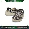 自营｜Crocs 卡骆驰豹纹印花洞洞鞋运动凉鞋拖鞋沙滩鞋208712