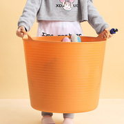 洗澡间用品大全加厚塑料收纳桶脏衣篮可手提玩具收纳篮宝宝沐浴桶