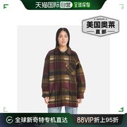 timberland女式羊毛衬衫，夹克-酒，红色美国奥莱直发