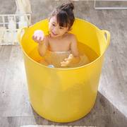 家用大号加厚儿童洗澡桶，宝宝浴桶泡澡桶塑料，小红桶婴儿浴盆澡盆。