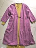 2023早春外套女亚麻棉，外搭中长款高级设计感小众禅意紫色对襟开衫