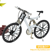 礼盒装仿真diy合金，拼装自行车模型玩具益智单车摆件新年礼物