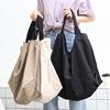 今年流行的包包韩版简约大容量手提包休闲文艺，帆布旅行包百