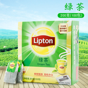 立顿绿茶 lipton 袋泡茶包 绿茶 2gX100袋200g餐饮装