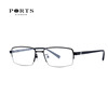 PORTS宝姿眼镜架男光学眼镜框可配近视钛金属多边形半框 POM62016