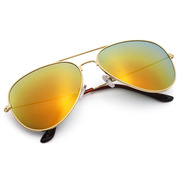 经典双色太阳镜欧美时尚男女复古金属墨镜3025同款飞行员眼镜0911