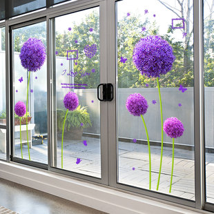 3d立体墙贴画防撞玻璃贴窗花，贴阳台厨房门，贴纸卫生间窗户贴花装饰