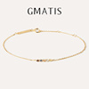 gmatis鼠尾草手链彩钻，镶嵌欧美ins小众设计简约高级感女手饰