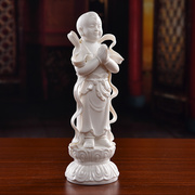 戴玉堂(戴玉堂)陶瓷金童玉女，一对佛像家用供奉观音，搭配善财童子龙女佛