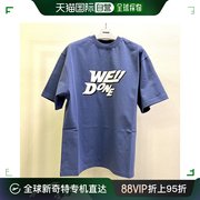 香港直邮WE11DONE 男士T恤蓝色 WD-TT1-22-630-U-NV