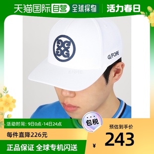 韩国直邮G/Fore高尔夫帽子男女同款白色太阳帽时尚G4AS23H39-SNO
