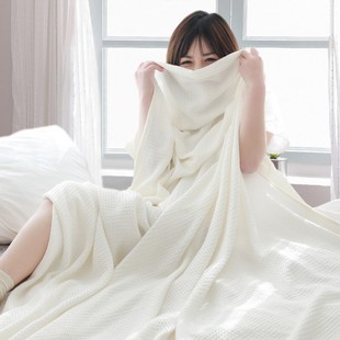 春季竹纤维薄毛巾被成人家用老式单人双人被子夏天午睡盖毯透气夏
