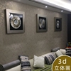 轻奢画客厅装饰画沙发背景墙3d立体浮雕画现代中式三联画家居挂画