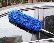 汽车清洁刷子除尘掸子，洗车小拖把车用，软毛长柄伸缩擦车车内玻璃