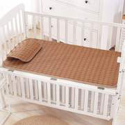 多尺寸可夏季宝宝儿童藤席婴儿床，凉席幼儿园午睡可折叠软席子
