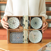 一人食碗盘筷碟6件套组合装礼盒装送人自用