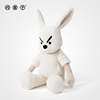 问童子 奋斗玩偶兔 陪伴兔子安抚毛绒玩具公仔创意礼物