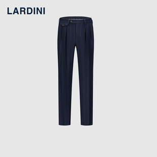lardini意大利进口山羊绒羊毛商务西裤，男铅笔条纹，职业正装长裤子