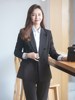 大码西装套装女干练高端搭配面试韩版日系高级感小公务员显瘦西服