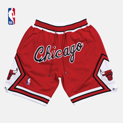 NBA复古球裤JustDon联名芝加哥公牛队运动短裤NBA-Mitchellness