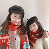圣诞节礼物儿童毛线围巾，男女冬季宝宝小孩，加厚针织保暖围脖百搭新
