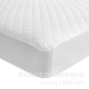 全棉梭织布多针绗缝tpu复合布床垫，罩床笠枕罩防水透气加厚
