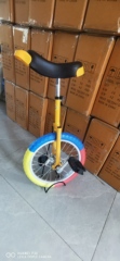16寸实心轮胎独轮车儿童成人杂技自行车平衡车摇摆单轮车