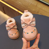 冬季棉鞋婴幼儿保暖棉靴女童公主靴1一2-3岁小童软底皮靴厚绒