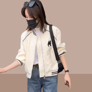 棒球服短款外套女装2025春秋新款小个子百搭休闲洋气夹克爆款上衣