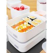 日本进口抗菌保鲜盒密封收纳食品级，冰箱专用微波炉饭盒水果便当盒