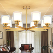 欧式全铜吊灯个性大气客厅灯具，美式简约餐厅，主卧室灯新中式吸顶灯