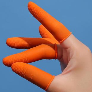手指套防护劳保，耐磨加厚防滑橡胶护指指套一次性，纹绣手指套保护套
