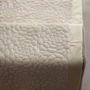 鱼鳞花纯色短毛绒，沙发垫布艺绗缝坐垫欧式高档防滑加厚沙发套